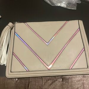 Vintage markfran purse tan and purple